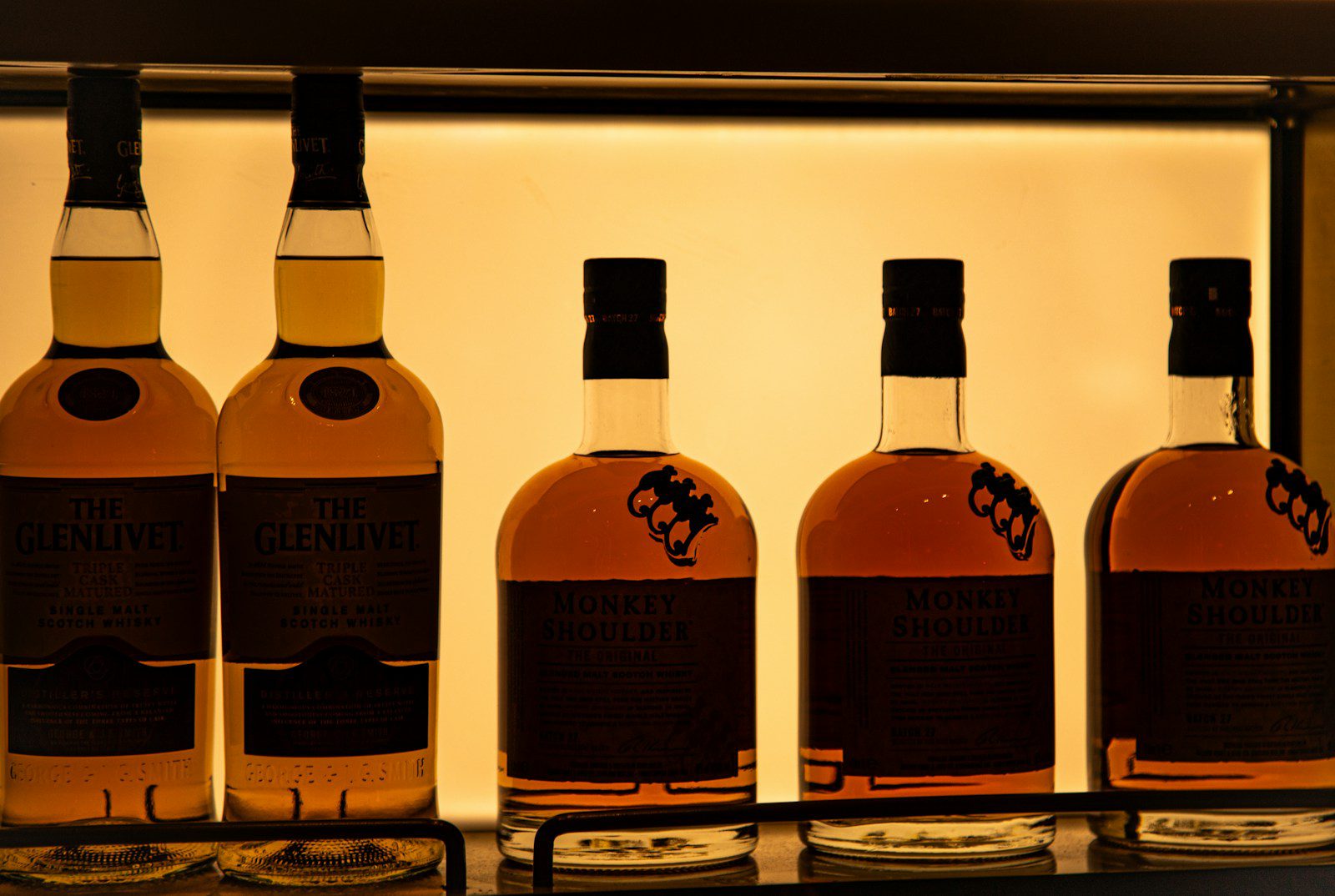 A beginner's guide to whisky showing different types of spirits