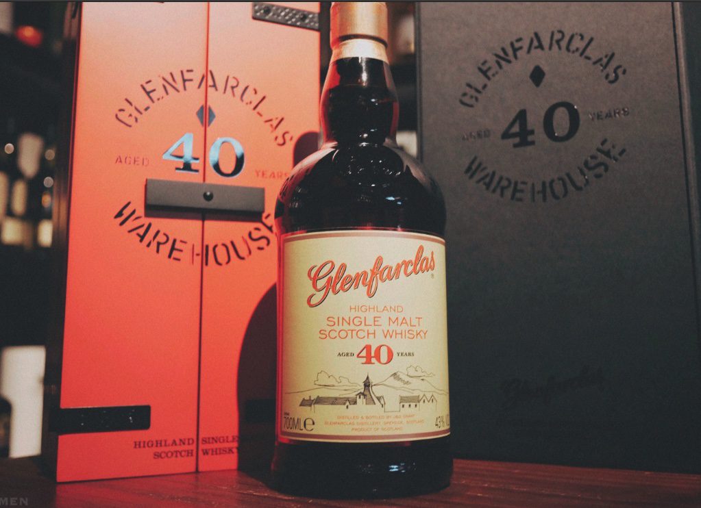 Whisky Age Statements on bottles in a collection