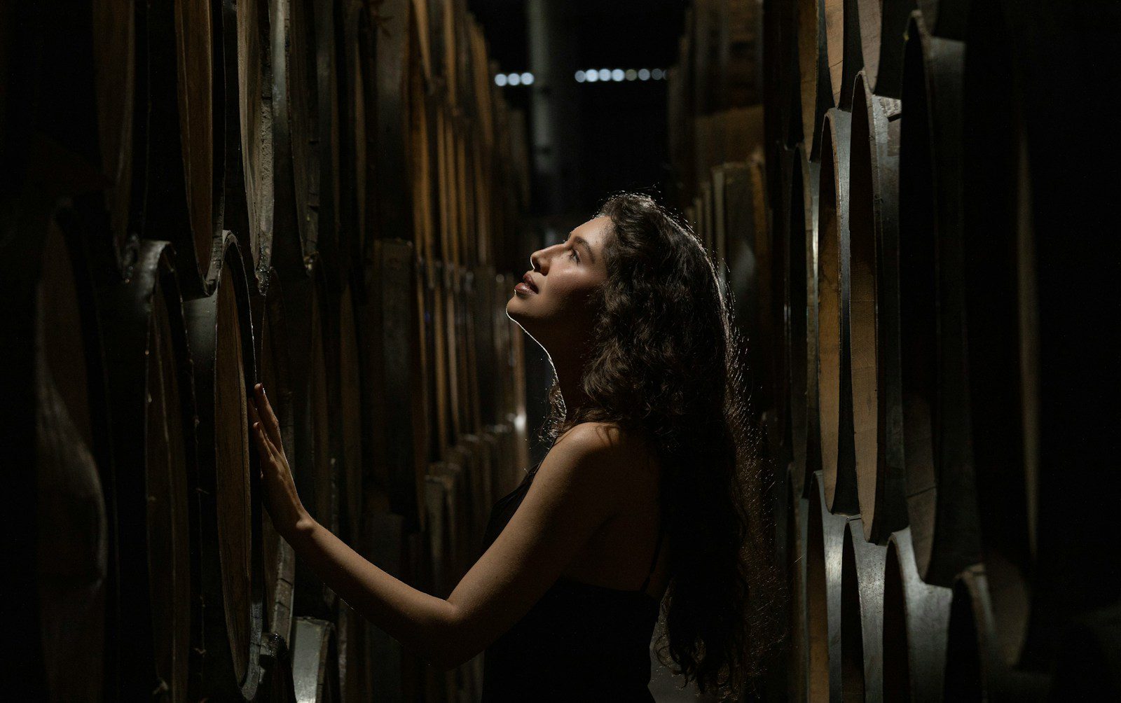Casks of Single Malt Scotch Whisky aging in a warehouse